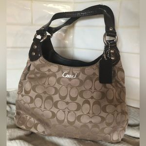 Coach signature shoulder bag